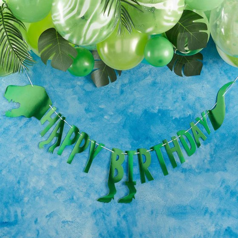 Happy Birthday Party Dinosaur Bunting 2m