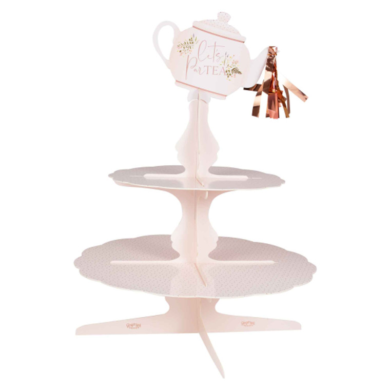 Teapot Tassel Afternoon Tea Cake Stand 36cm (H) x 34.5cm (W)