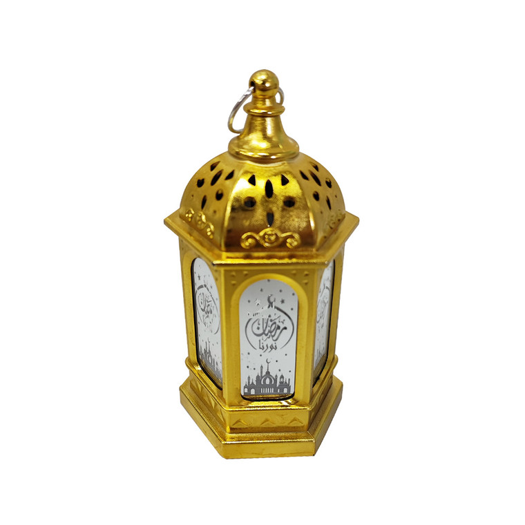 "EID Lantern - Gold 14*7cm "