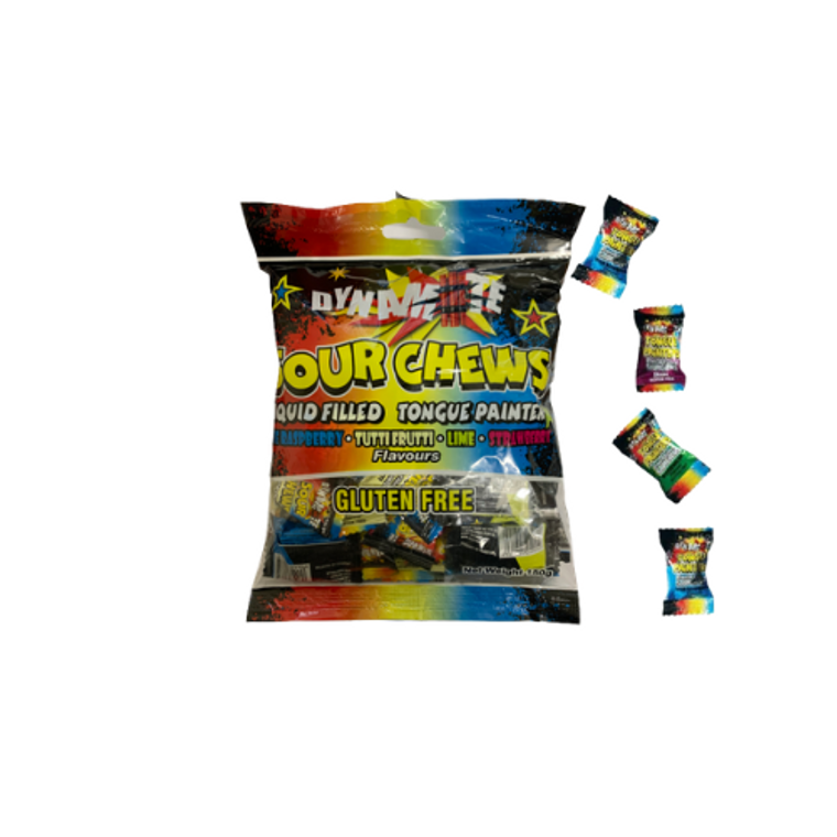 Dynamite Sour Chews Liquid Filled Tongue Painters 150g