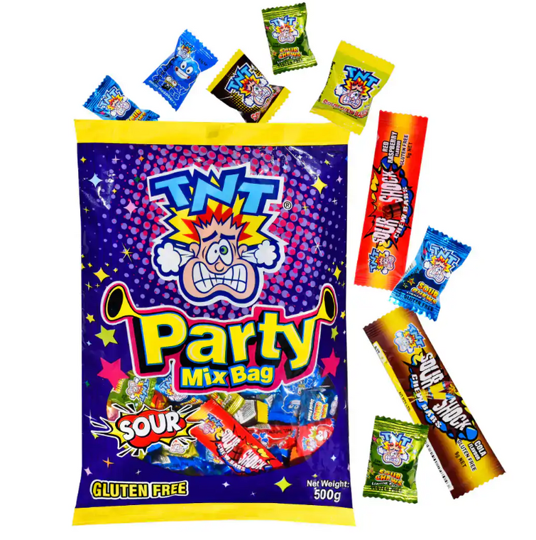 TNT Party Mix Bag Sour 500g