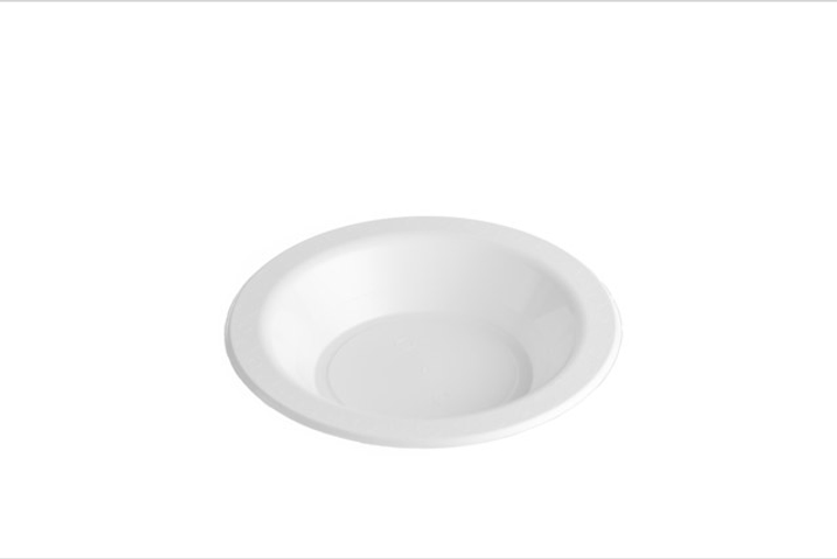 Reusable Premium Plastic 180mm Dessert Bowl White PK50