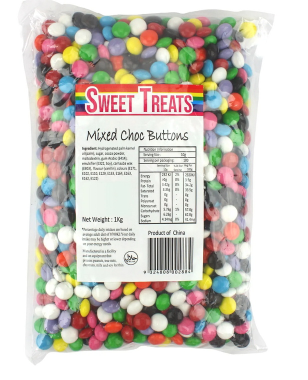 MIXED CHOC BUTTONS -1KG