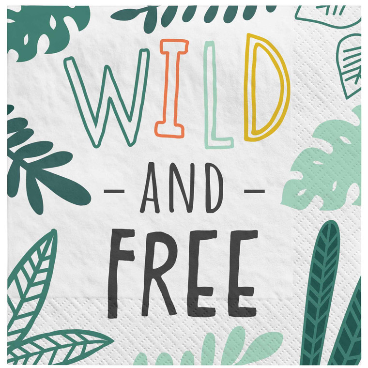 Get Wild Jungle Beverage Napkins PK16