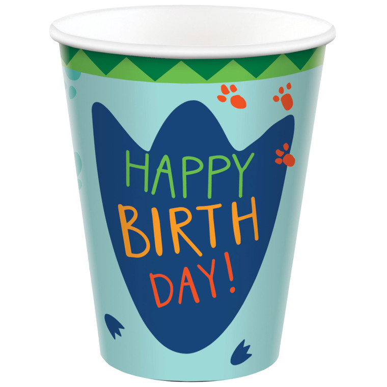 Dino-Mite Party Dinosaur 9oz / 266ml Paper Cups