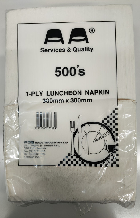 ABC PK500's Luncheon Napkin - 1PLY -300mm x 300mm