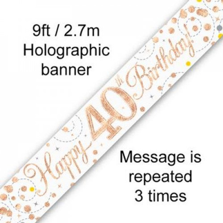 Banner 2.7M Sparkling Fizz Rose Gold  40