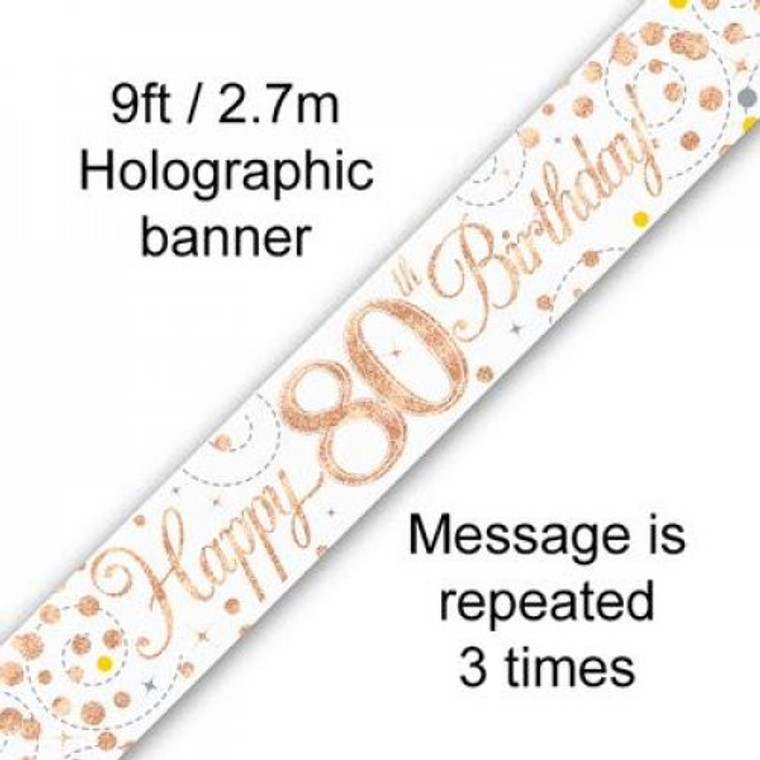 Banner 2.7M Sparkling Fizz Rose Gold  80