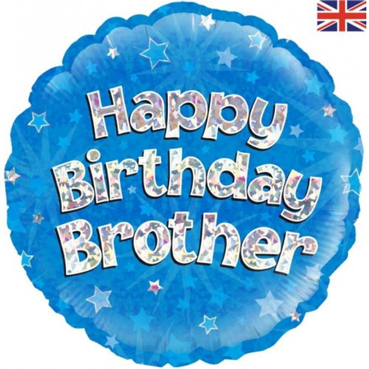 Foil Balloon 18" Happy Birthday Brother