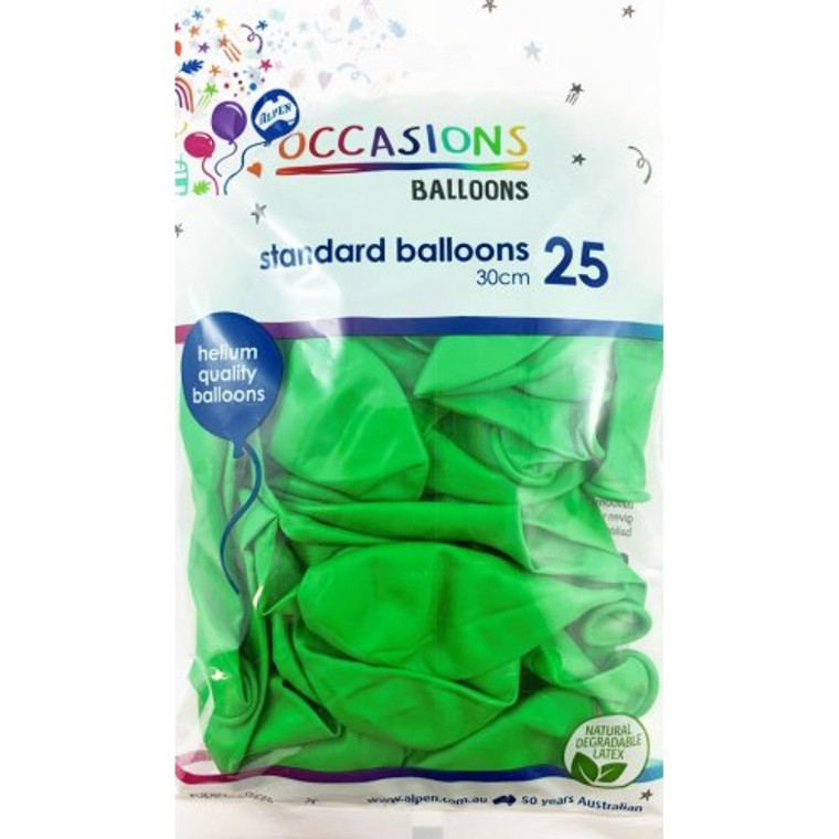 Emerald Green 30cm Balloons P25