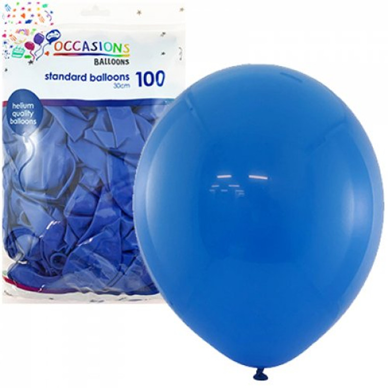 Blue 30cm Balloons Bag 100