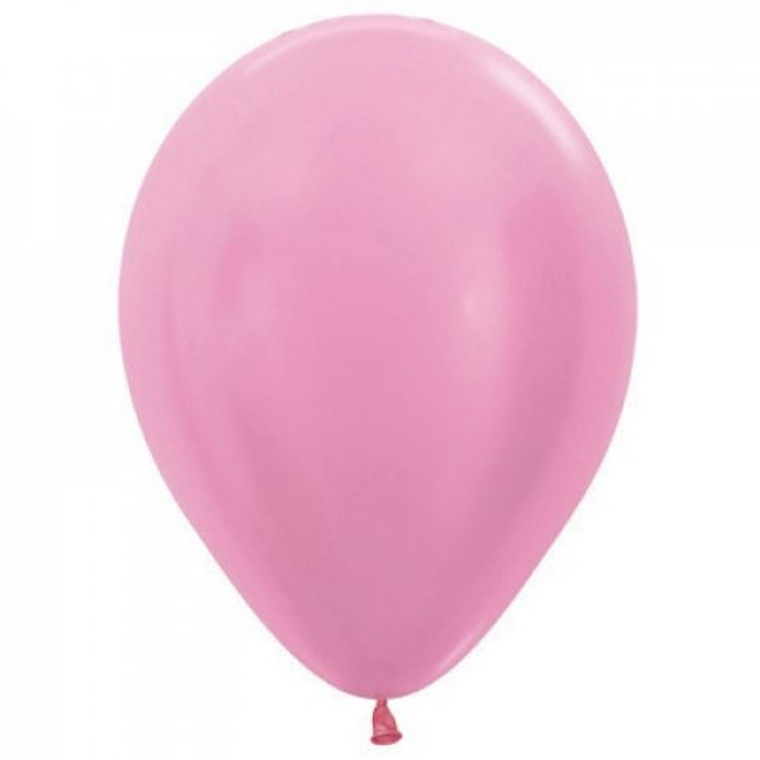 Satin Pink 30cm Sempertex Balloons Bag 100