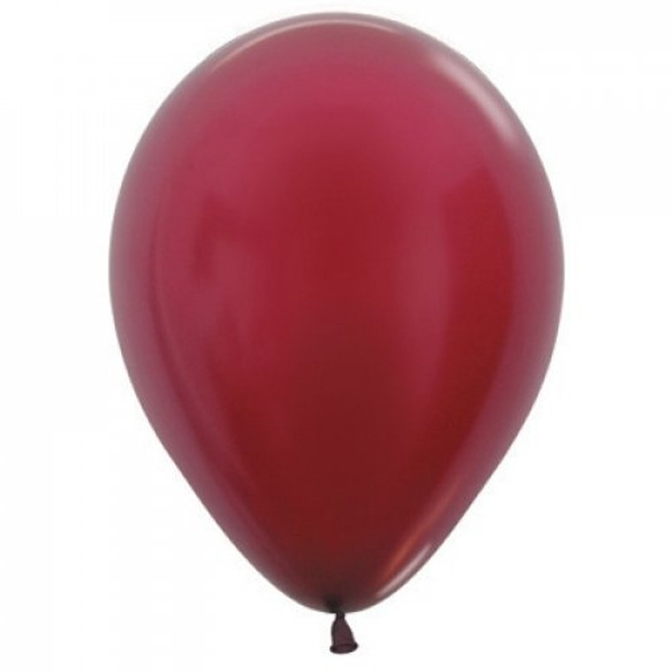 Metallic Burgundy 30cm Sempertex Balloons P25