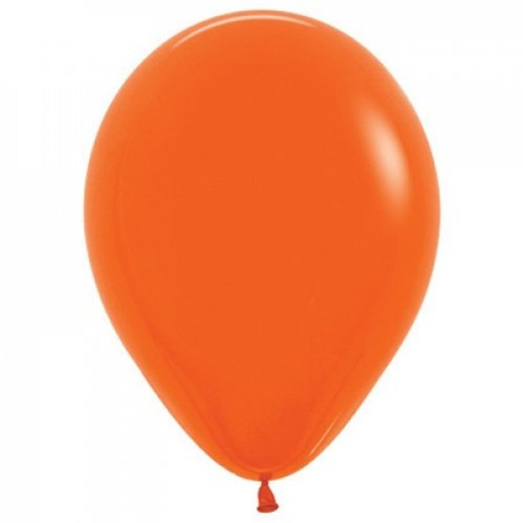 Fashion Orange 12cm Sempertex Balloons Bag 100