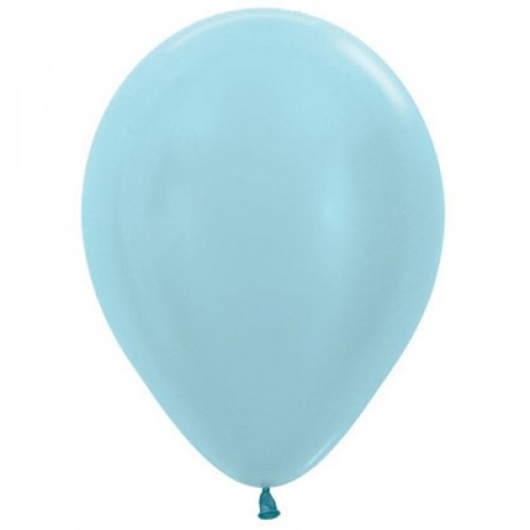 Satin Blue 12cm Sempertex Balloons Bag 100