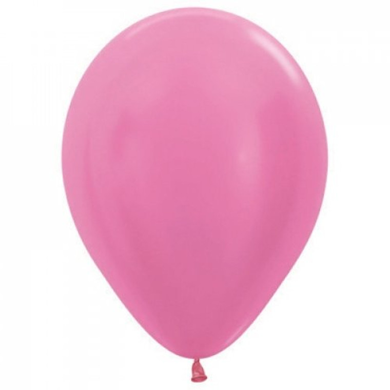 Satin Fuchsia 12cm Sempertex Balloons Bag 100