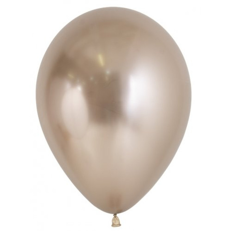 Reflex Champagne 12cm Sempertex Balloons Bag 50