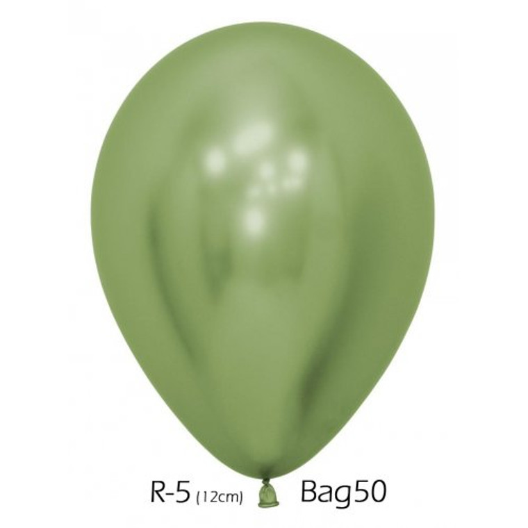 Reflex Lime Green 12cm Sempertex Balloons Bag 50