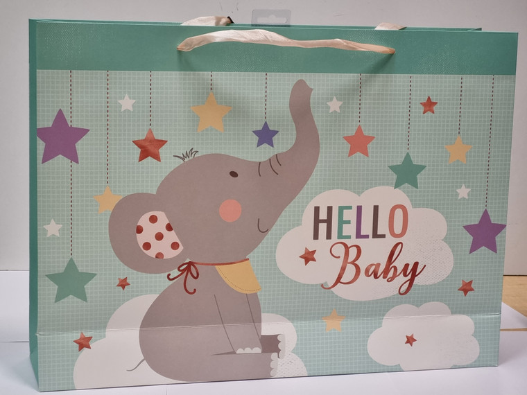 Jumbo Hello Baby Elephant Bag 1pc 32.5cm