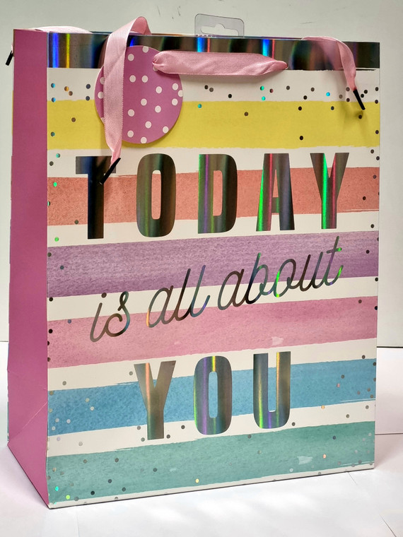 Large Today is All About You Bag 1pc 32.5cm