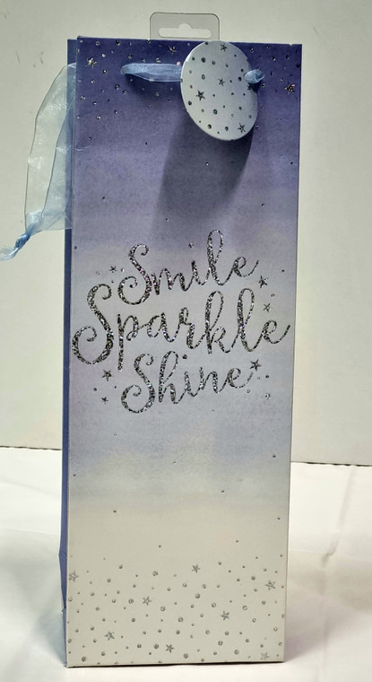 Bottle Inspire Sparkle Gift Bag 1pc 35.5cm