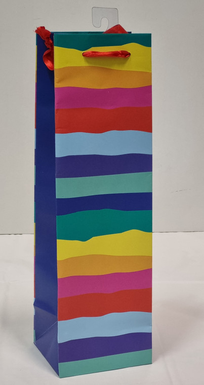 Bottle Rainbow Gift Bag 1pc 33cm