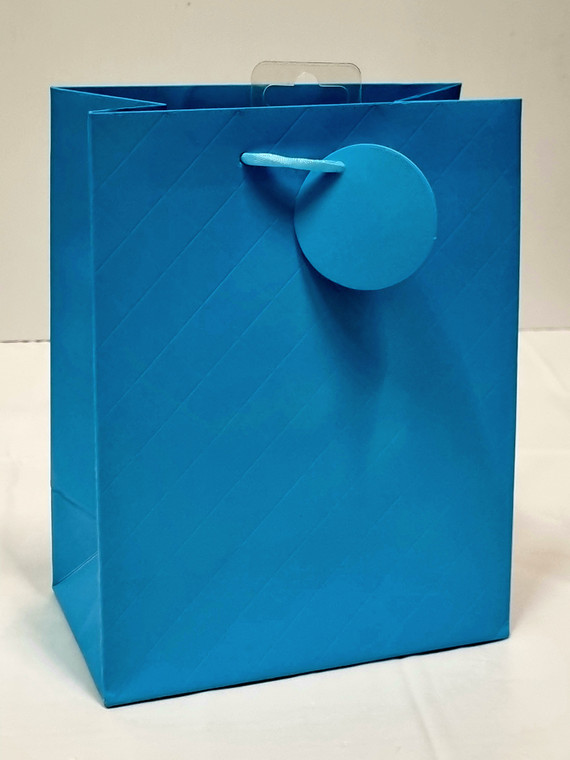 Fsc Mix Bag Quilted Emboss Blue  Medium 1pc 23cm