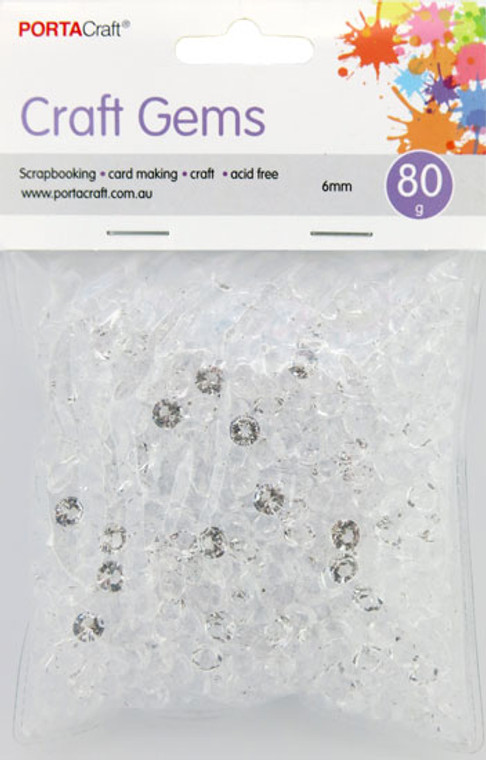 Acrylic Crystals 6mm 80g