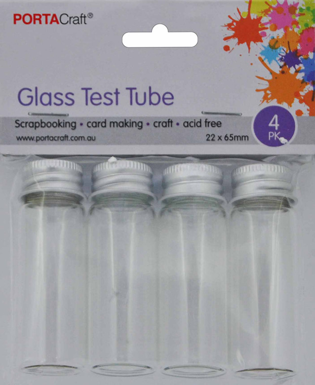 Glass Test Tube 22X65mm 4pk