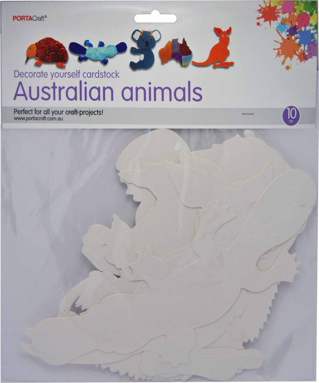 Cardstock DIY Australians Animals 10pk