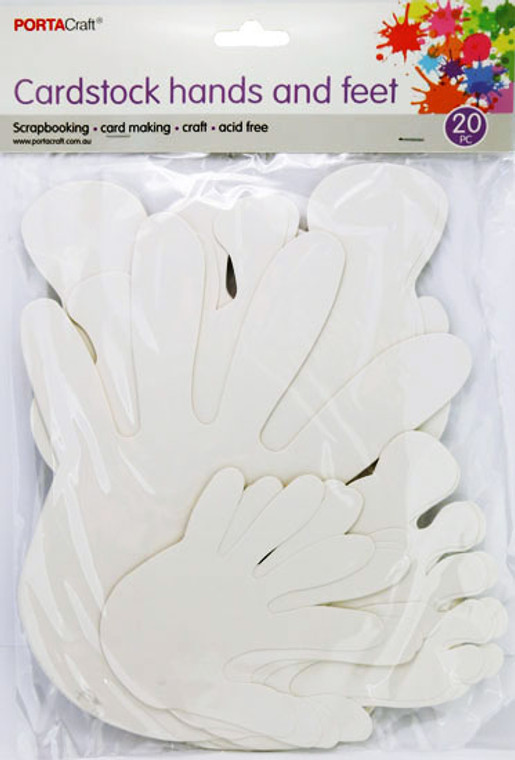 Cardstock DIY Hands & Feet 20pk