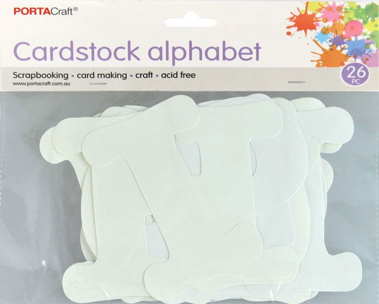 Cardstock DIY Alphabet 26pc