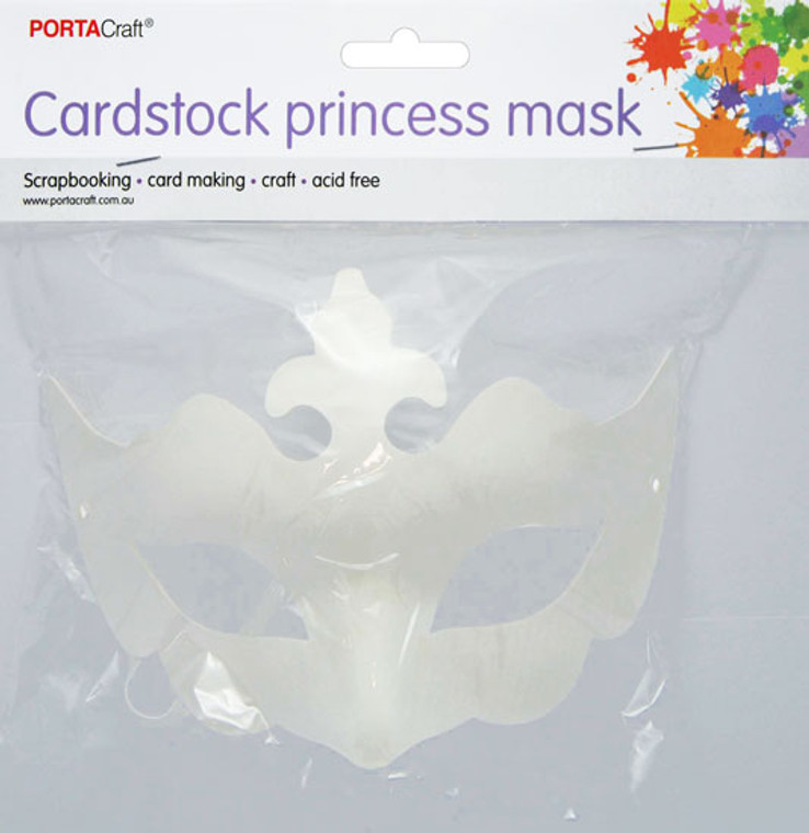 Cardstock DIY Princess Mask 1pc  135 x 225mm