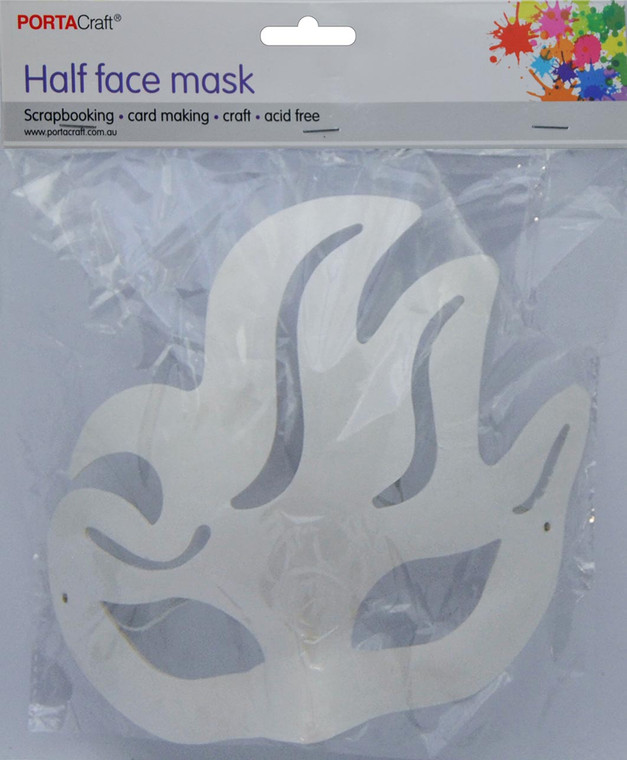 Cardstock DIY Half Face Mask 1pc