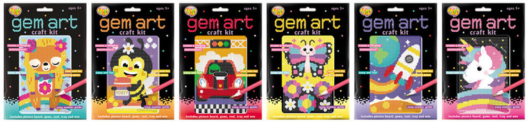 Kids Gem Art Craft Kit - Assorted 1pc