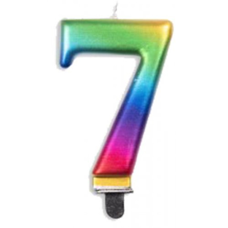 #7 Rainbow Jumbo Candle P1