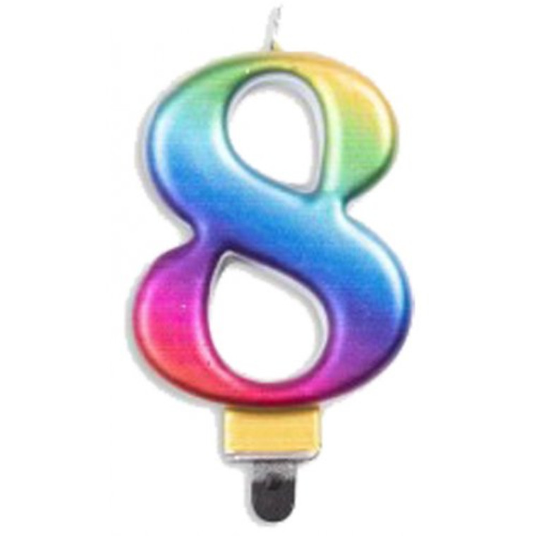 #8 Rainbow Jumbo Candle P1