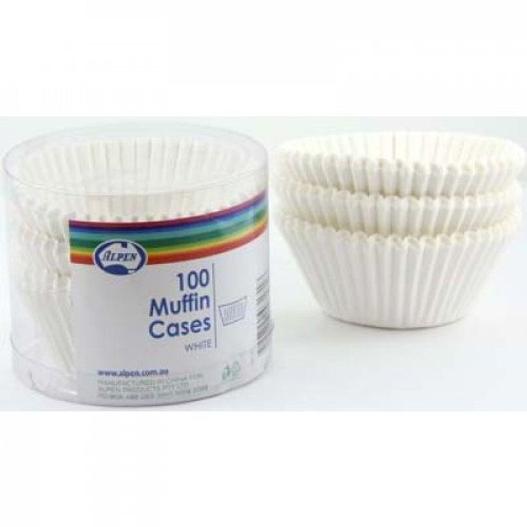 Muffin White Cases (55x29.5mm) Pack100