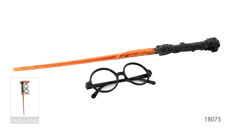 Harry The Wizard Wand and Glasses Set