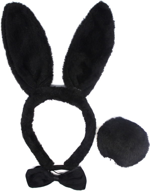 Animal 3pcs Set Black Rabbit