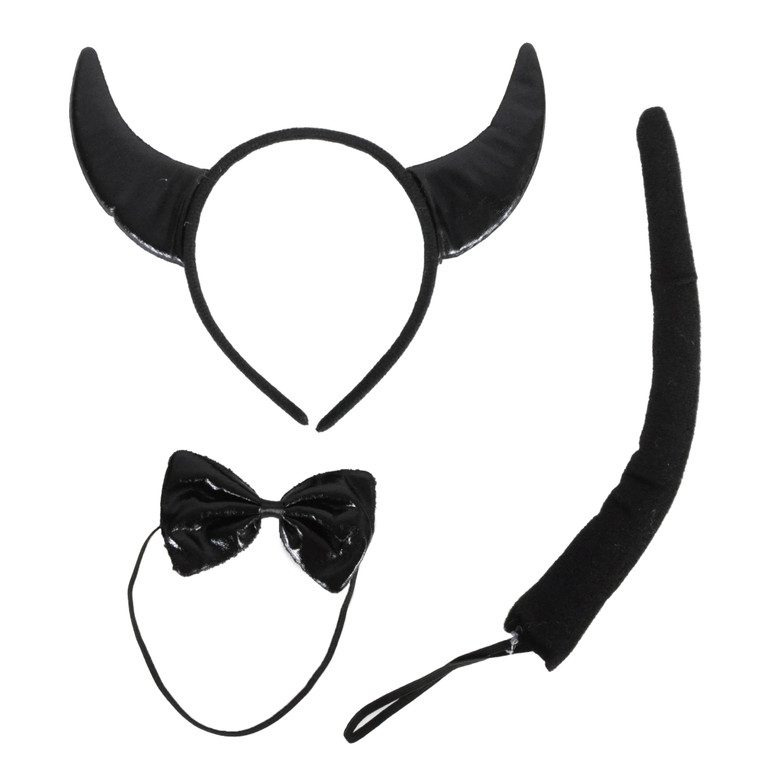 Animal 3pcs Set Black Metallic Devil