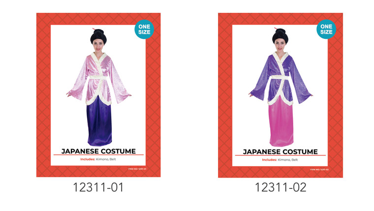 Adult Japanese Kimono Costume