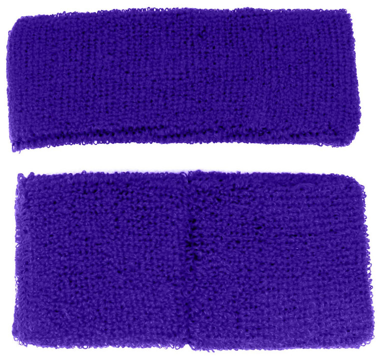 Headband & Wristband Set (Purple)