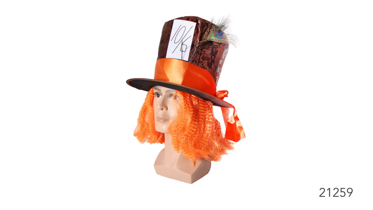 M Hatter hat with Wig