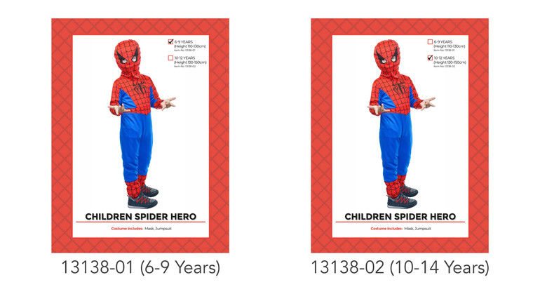 Spider Hero Children Costume