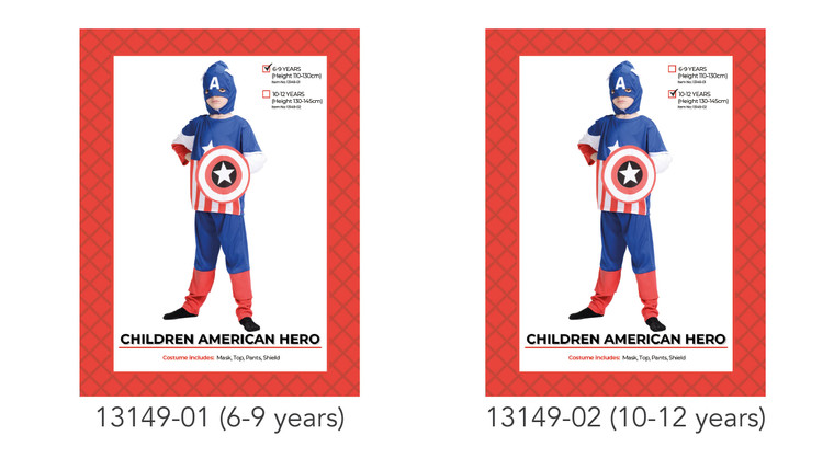 Captain American Hero Children Costume