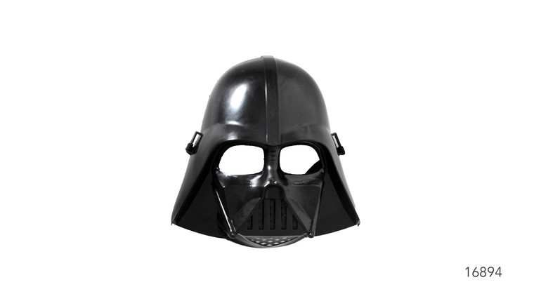 Star Warrior Black Villian Plastic Mask