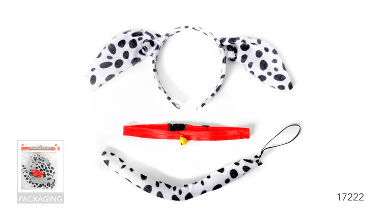 Paw Dalmation 3pcs set with red collar