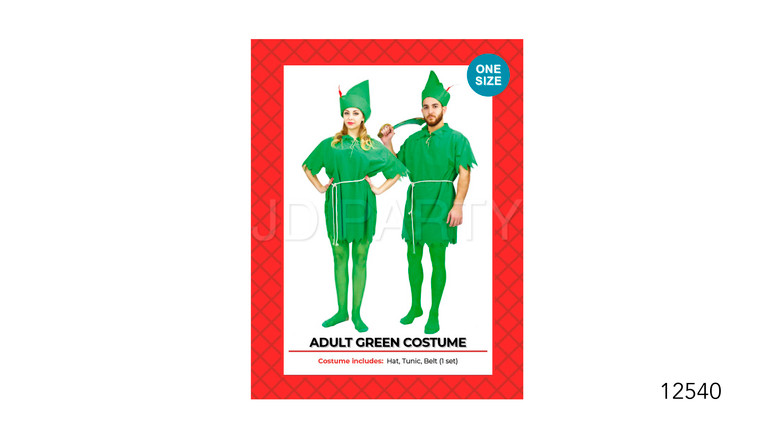 Peter Adult Green Costume