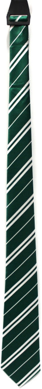Harry The Wizard Long Tie with Green Stripe